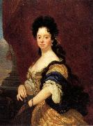 Niccolo Cassana Anna Maria Luisa de'Medici oil painting
